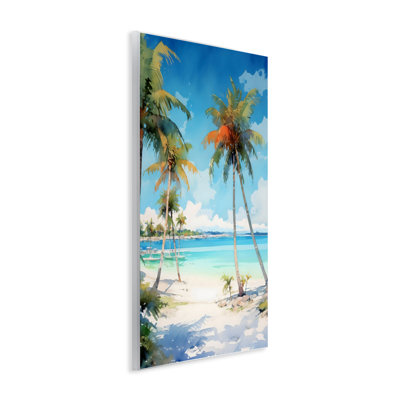 Palm Paradise Beachfront Wall Plaque, design by LSR Design Studio