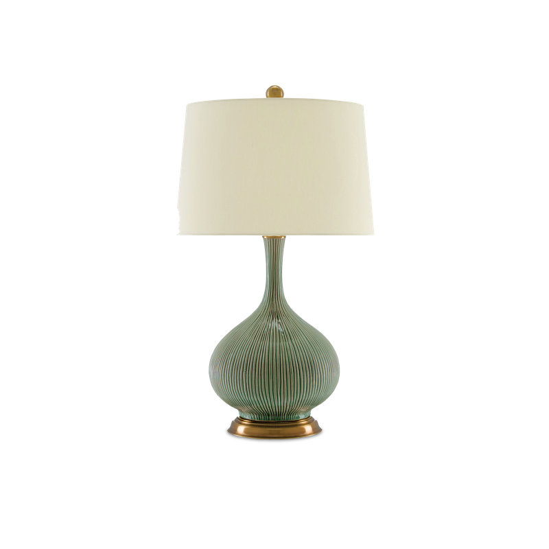Cait Ceramic, Brass Table Lamp