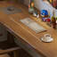 Bureau d'écriture rectangulaire en bois massif brun noisette-771057858-771057856
