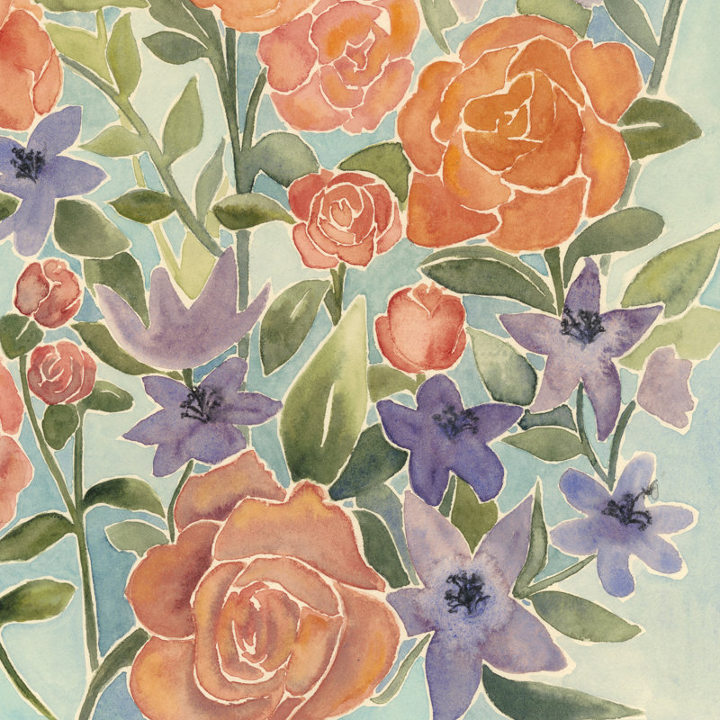 Flowers For Lilly IV by Grace Popp - Wrapped Canvas Painting, 122cm H x 122cm W