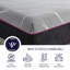 Matelas double de 11 po avec couche - assure une expérience de sommeil luxueuse, la mousse viscoélastique rafraîchissante réduit les réactions allergiques pour une meilleure santé