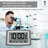Atomic Clock With Indoor And Outdoor Temperature - 12.5 Inch Self-Setting Digital Clock Large Display