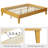 Multi-sized Wooden Platform Bed Frame with Sturdy Slat Support-1063669418-1063669413
