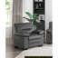 Sièges moelleux et confortables rembourrés de tissu de chaise de salon moderne et élégant