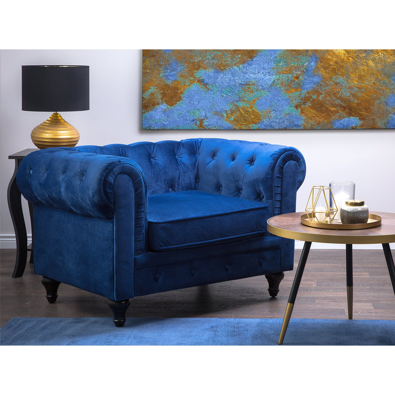 Chesterfield Chair, Blue