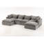 Canapé modulaire surdimensionné de 130,71 po de large avec canapé modulaire True Relax-1687503133