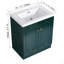 Lavabo de salle de bain autoportant en résine 30 po et 2 portes d'armoire à fermeture en douceur (emballage KD)-117193704-117193707