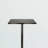 Square Top and Pedestal Base Counter Table in Black Finish, 34.32'' H X 23.32'' D X 23.32'' L