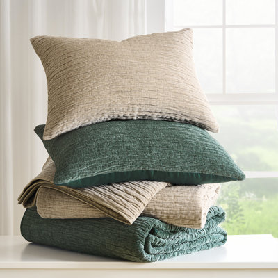Velvet Crush Textured Quilt Set
