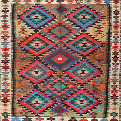 Tapis décoratif bleu du Sud-Ouest Wyoming