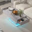 Table de salon moderne à DEL ultrabrillante avec 2 tiroirs de rangement-771666455-771666450