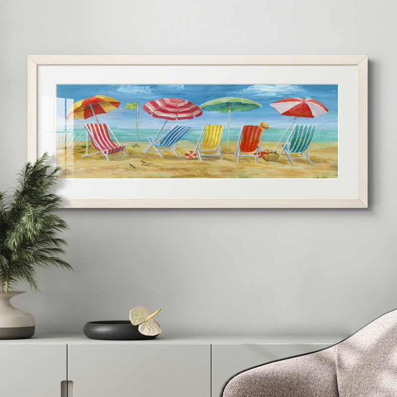 Peinture sur papier encadrée