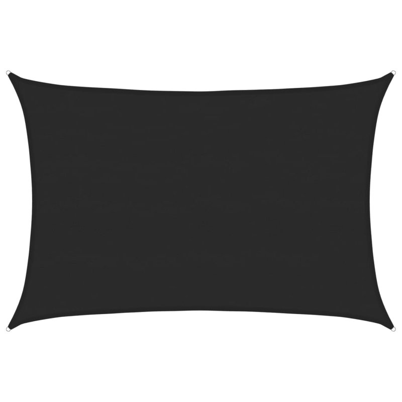 Attalus Rectangular Shade Sail, 5m x 7m, Black
