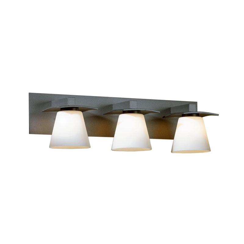 Wren 3 - Light Vanity Light, Dark Smoke, Opal, 60W G9 Halogen Bulbs