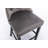 Velvet Upholstered Bar Stool with Button Tufted Back and Nailhead Trim Set of 2-420329833