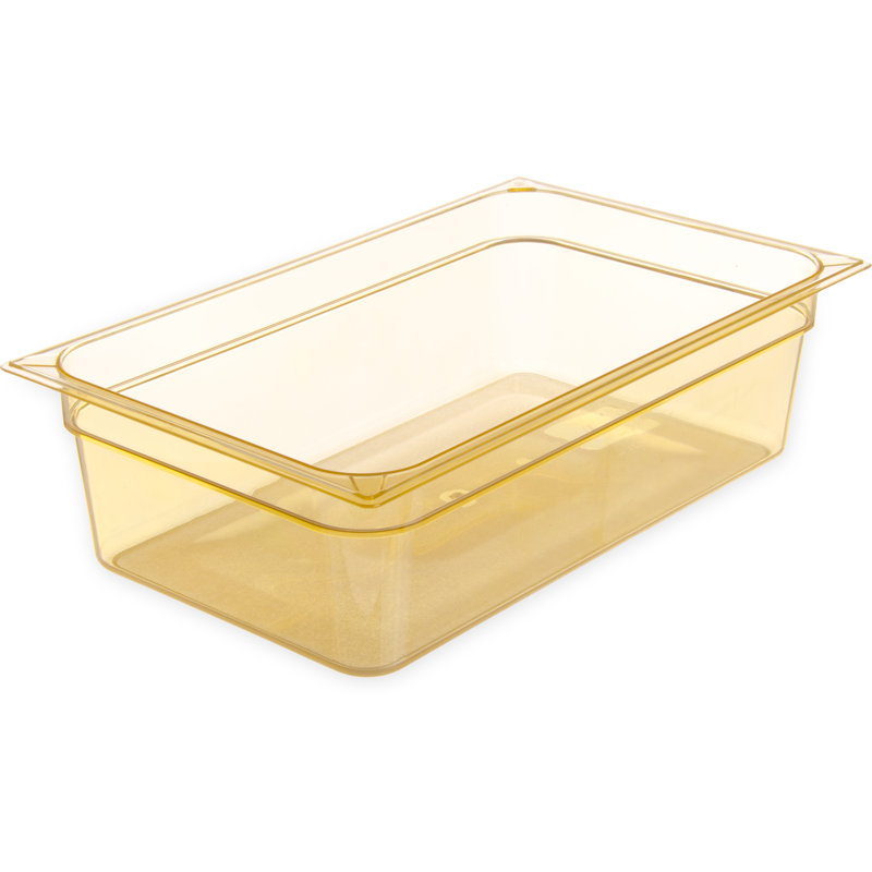 Top Notch® 2,5 pte Contenant alimentaire rectangulaire en plastique, 6", Ambre