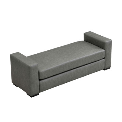 Stylish And Durable Faux Leather Ottoman