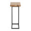 Petite table d'appoint en forme de C