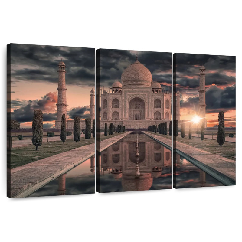Taj Mahal à couper le souffle Adella, H 42 po x l 65 po