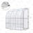 Outsunny Outdoor Lean to Greenhouse, Walk-In Green House Plant Nursery with Roll-up Window, PE Cover