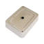 Lavabo de salle de bain rectangulaire moderne 19 "x 15" avec lavabo vasque en céramique blanche et bronze huilé