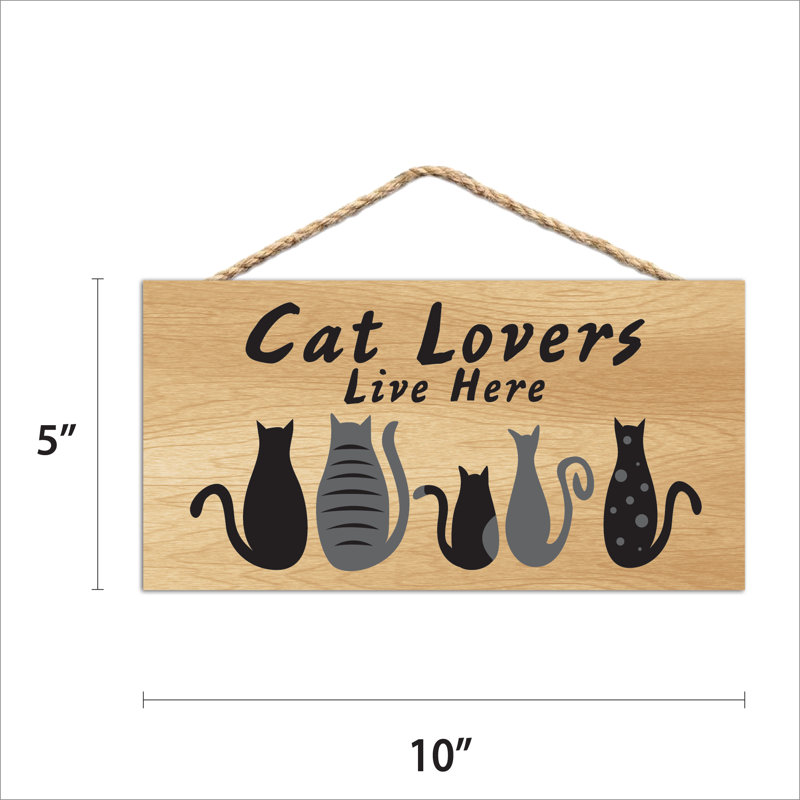 Enseigne de chat «Live Lovers»