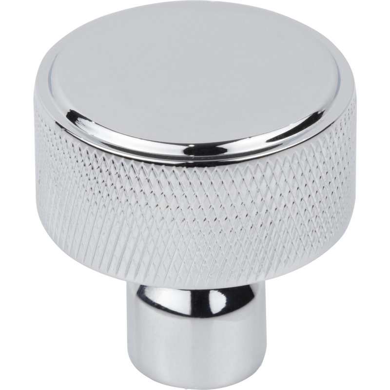 Garrison Knob 1 1/8 Inch Knob, Polished Chrome, 1 1/4" Knob Diameter