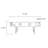 Light luxury marble solid wood coffee table