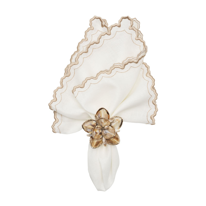 Arches Napkin, White/Natural