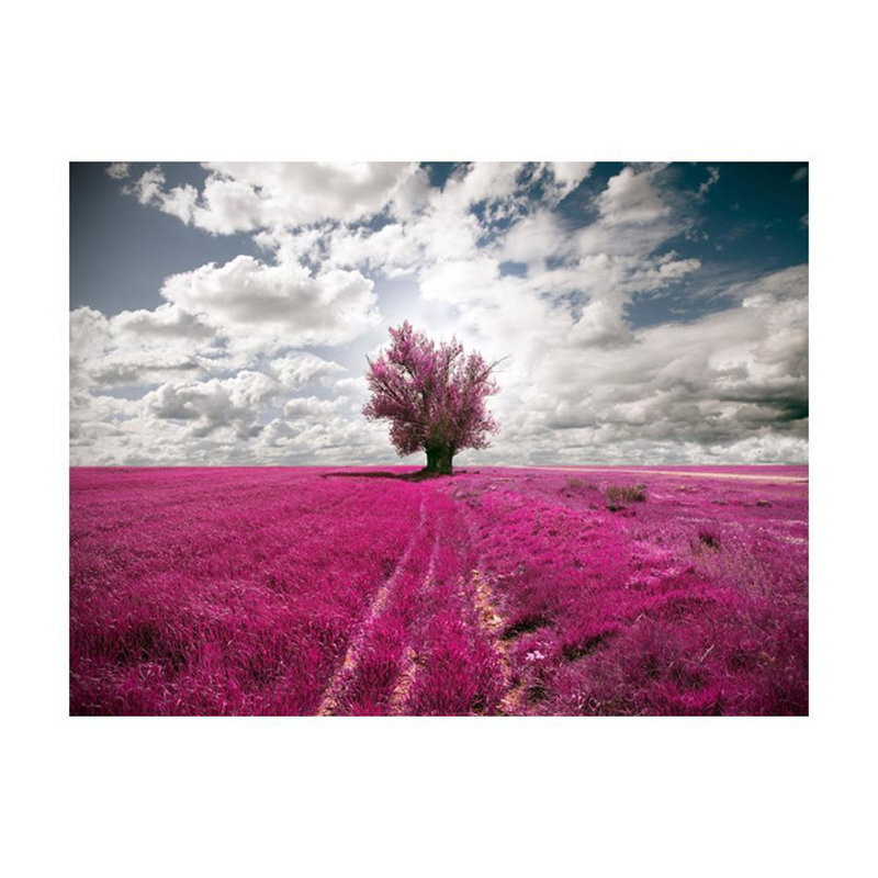 Murale Magenta Meadow, L 121 po x l 157 po