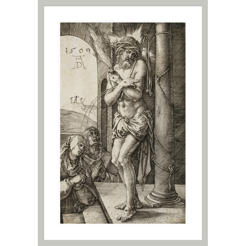 «Man of Sorrows» par Albrecht Dürer, impression giclée sur cadre, H 41,5 po x l 28,64 po