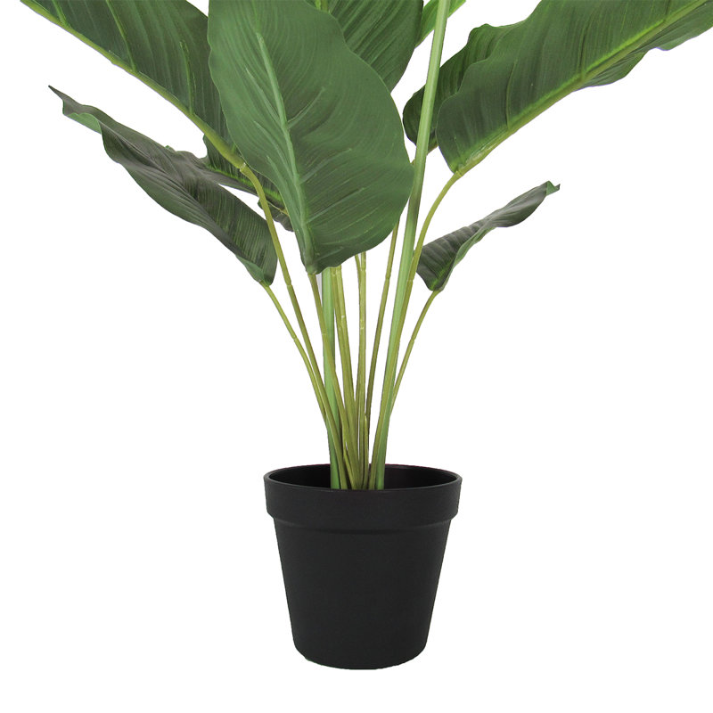 Lys de paix artificiel en pot, H 28 po x l 20 po x P 20 po