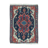 Antique Bidjar Kilim Rug With Geometric Floral Medallion Design - Rug & Kilim