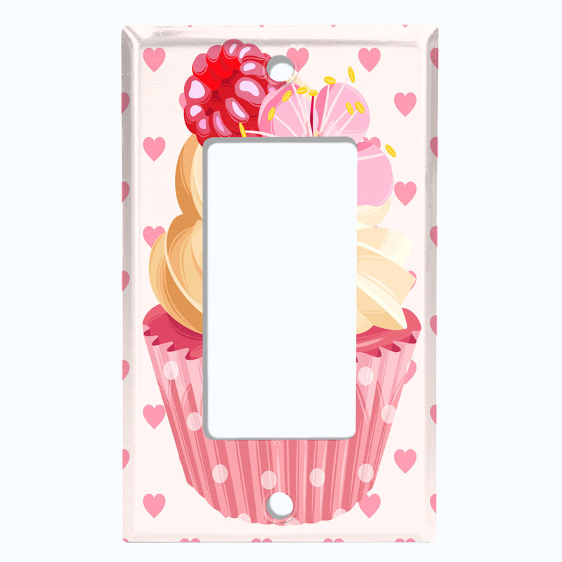 Patterned 1 - Gang Rocker Standard Wall Plate
