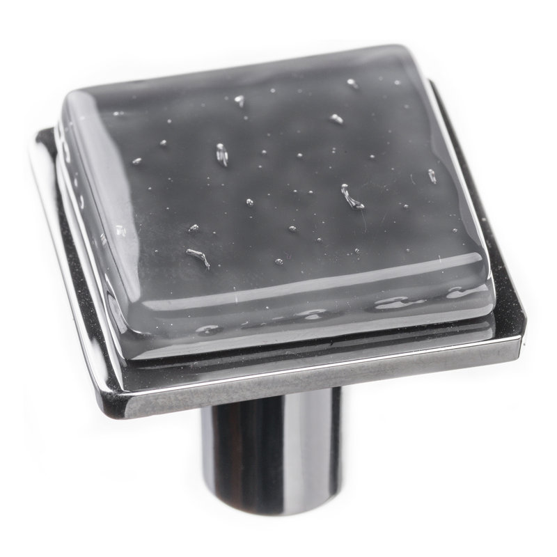 1 1/4" Square Knob, Polished Chrome