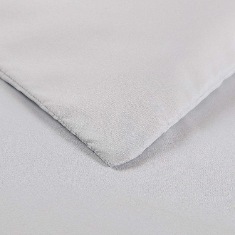 Standard Duvet Cover, King Duvet Cover + 2 King Shams, Silver Gray