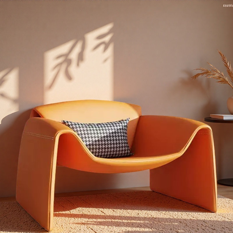Chaise de loisirs simple Creative Minimalist., Orange