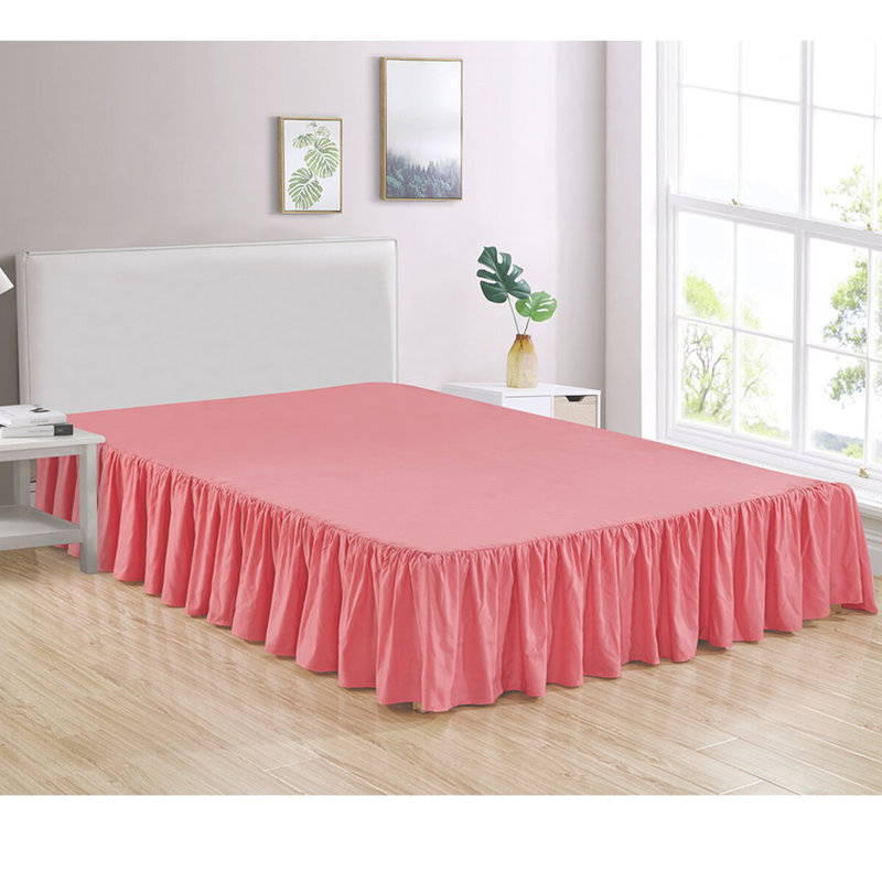 Jupe de lit 14 po Bedskirt 4, Double, Rose