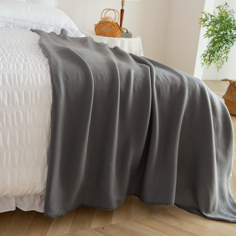Ensemble de 6 jetés en molleton pour enfants, 50 x 60 pouces, légers, chauds et doux pour les animaux de compagnie, Gris