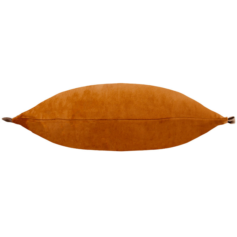 Ajaysia Rectangular Cushion Cover, Orange/Brown