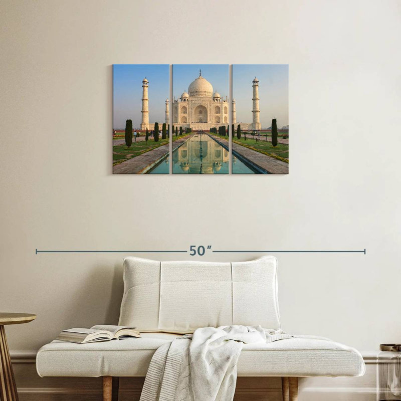 World Wonder Taj Mahal, H 20 po x l 33 po