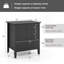 Abdülsamet Modern Wooden Nightstand with 3 Drawers-1239995920