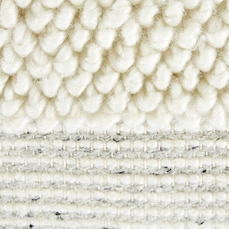 Coussin décoratif carré, 20 pouces, rayures blanches et grises, bourre en polyester