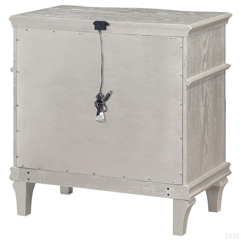 Table de chevet 3 tiroirs Evangeline