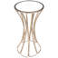 Faruh Metal & Mirrored Side Table