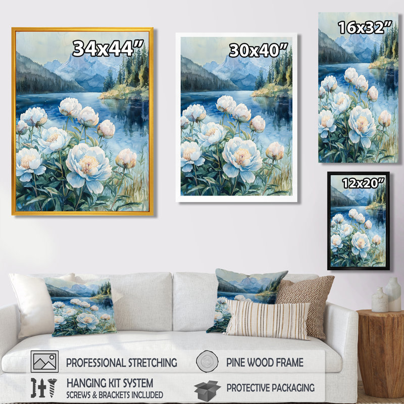 Bovill - Floral Wall Art Prints, Noir, noir, noir, noir, H 20 po x l 12 po, Reproduction encadrée d'une seule photo