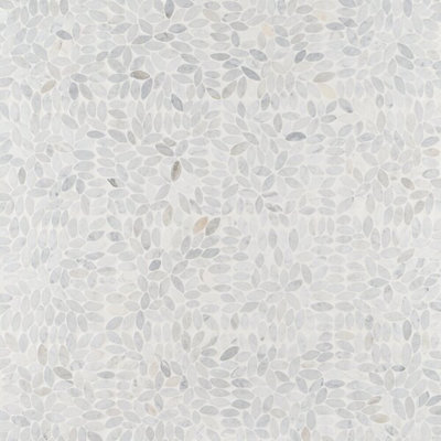 Nature Flower Carrara Marble Mosaic Tile