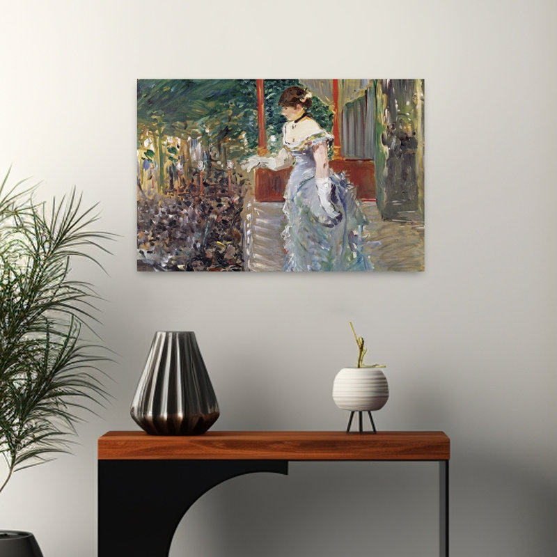 Cafe Concert, 1879 Impressionist Abstract Contemporary Architecture Wall Art Print by Edouard Manet - 1 Piece Wrapped Canvas Wall Art
