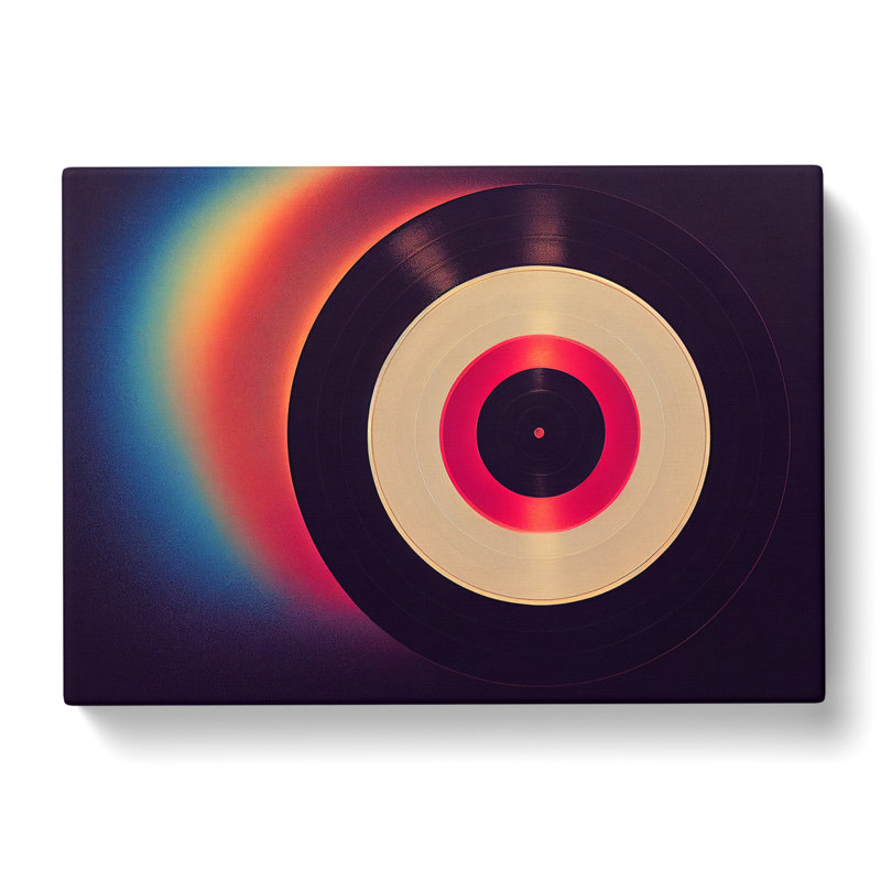 Special Vinyl Record Art Abstract - Wrapped Canvas, 35cm H x 50cm W x 3cm D