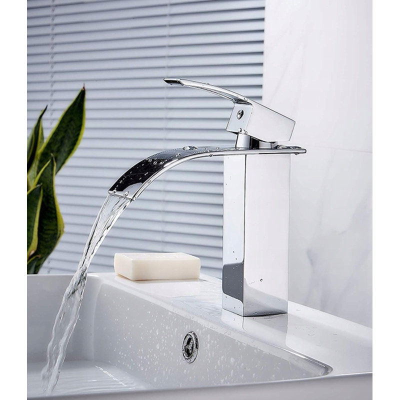 Stm Washbasin Faucet Countertop Waterfall Chrome Wt0770